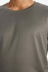 DeFactoFit Slim Fit Slim Cut Crew Neck Quick Drying Breathable Flexible Fabric Printed Sports Short Sleeve T-Shirt