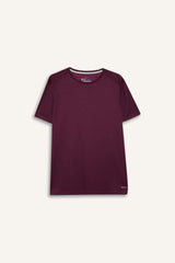 Slim Fit, Narrow Cut, Quick-Drying, Breathable, Flexible Fabric, Crew Neck, Athletic Short-Sleeve T-Shirt