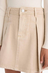 Girl's Pleated Gabardine Skirt