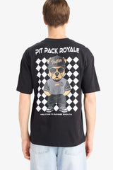 100% Cotton Boxy Fit Relaxed Cut Crew Neck Back Print Short Sleeve T-shirt