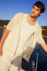 Standard Fit Short Sleeve Knit Polo T-Shirt