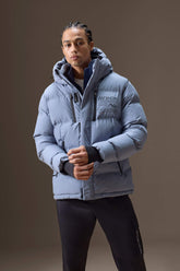 Water Repellent Regular Fit Hooded Windproof Puffer Jacket