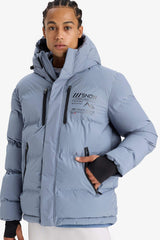 Water Repellent Regular Fit Hooded Windproof Puffer Jacket