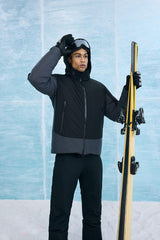 Water-repellent, regular-fit, hooded, zip-up, windproof jacket.