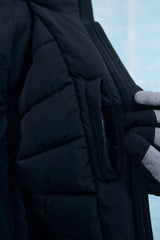 Water-repellent, regular-fit, hooded, zip-up, windproof jacket.