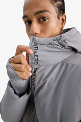 Water-repellent, regular-fit, hooded, zip-up, windproof jacket.
