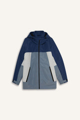 Water Repellent Regular Fit Hooded Zippered Windproof Jacket