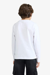 Boys Crew Neck Printed Long Sleeve T-Shirt