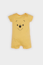 Baby Boy Newborn Disney Winnie The Pooh Combed Cotton Short Sleeve Romper