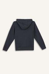 Boys Basic Plain Hooded School Sweatshirt