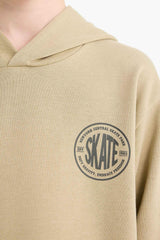 Boys Hooded Printed School Sweatshirt