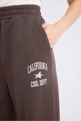 Cool Wide Leg Printed Thick Sweatpants