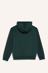 Boys Hooded Printed Sweatshirt with Soft Fur Inside