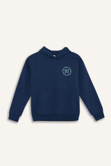 Boys Hooded Printed Sweatshirt with Soft Fur Inside