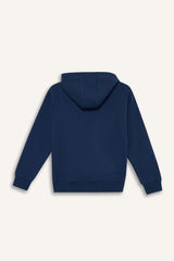 Boys Hooded Printed Sweatshirt with Soft Fur Inside
