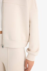 Relax Fit cardigan with a stand-up collar.