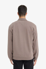 Regular Fit Polo Neck Sweatshirt