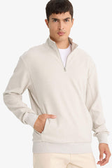 Regular Fit Half-Zip Sweatshirt