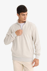 Regular Fit Half-Zip Sweatshirt