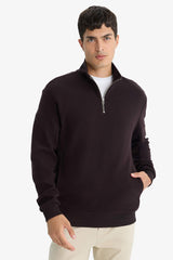 Regular Fit Half-Zip Sweatshirt