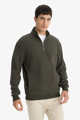 Regular Fit Half-Zip Sweatshirt
