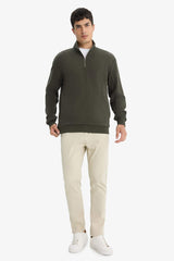 Regular Fit Half-Zip Sweatshirt