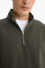 Regular Fit Half-Zip Sweatshirt