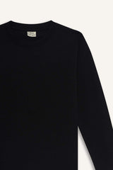 T-shirt for boys with long sleeves, loose fit, round neck.