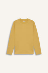 T-shirt for boys with long sleeves, loose fit, round neck.