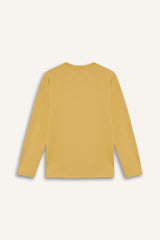 T-shirt for boys with long sleeves, loose fit, round neck.