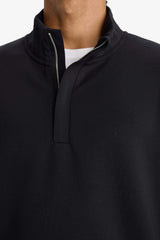 DeFactoFit Standard Fit Stand Collar Half Zippered Modal Sports Sweatshirt