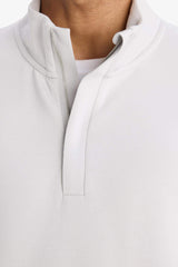 DeFactoFit Standard Fit Stand Collar Half Zippered Modal Sports Sweatshirt