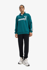 DeFactoFit Boxy Fit Printed Scuba Fabric Sports Sweatshirt