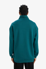 DeFactoFit Boxy Fit Printed Scuba Fabric Sports Sweatshirt