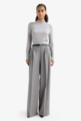 Slim-fitting long-sleeve polo shirt