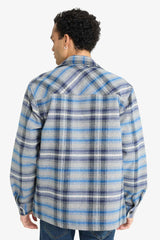 Regular Fit Flannel Long Sleeve Shirt