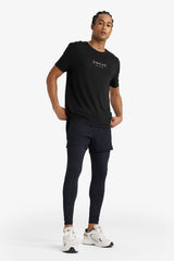 Slim Fit, Narrow Cut, Athletic, Standard Leg, Woven Shorts with Inner Leggings