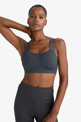 DeFactoFit Laser Cut Breathable Fabric Adjustable Strap Sports Bra