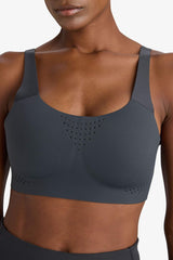 DeFactoFit Laser Cut Breathable Fabric Adjustable Strap Sports Bra