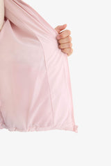 Girls Waterproof Zippered Puffer Coat