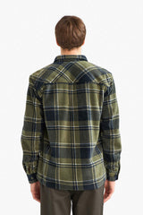Regular Fit Plaid Fleece Long-Sleeve Shirt