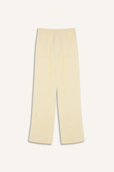 High Waist Straight Fit Linen Fabric Trousers