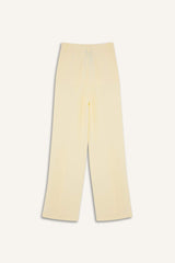 High Waist Straight Fit Linen Fabric Trousers