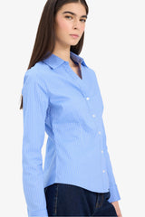 Bengaline long sleeve fitted shirt