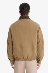 Regular Fit Shirt Collar Jacket with Inner Pockets