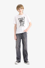 Boy Crew Neck Printed Short Sleeve T-Shirt