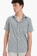 Regular Fit Polo Collar Cotton Shirt