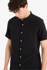 Regular Fit Stand-up Collar Cotton Shirt