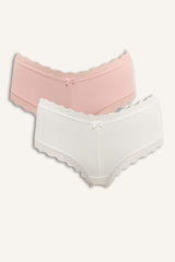 Lace Detailed Micro 2-Pack Hipster Panties - Fall in Love