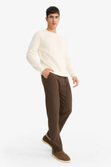 Regular Fit Sweatpants with Drawstring Waist